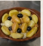 Azeitonas e pão